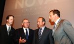 FROM LEFT: Halifax Regional Municipality Mayor Peter Kelly, Premier Darrell Dexter, Rank Inc. president Joe Ramia and National Defence Minister Peter MacKay.