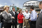 Canada's premiers and leaders of national Aboriginal organizations did a walkabout on the Lunenburg waterfront after their meetings.