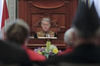 Lt.-Gov. J.J. Grant reads the Speech from the Throne.