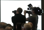 Media cover Finance Minister Maureen MacDonald's pre-budget speech.