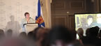 Finance Minister Maureen MacDonald talks about the April 4 budget at the annual Halifax Chamber of Commerce luncheon.