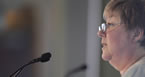 Finance Minister Maureen MacDonald delivers a pre-budget speech at the annual Halifax Chamber of Commerce luncheon.