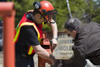 The Bowater's Private Road sign is removed, giving residents access.
