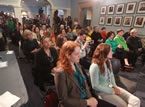 A large group gathers at  Province House for the ceremony to launch Sexual Assault Awareness Month and to hear Premier Darrell Dexter announce an additional $900,000.