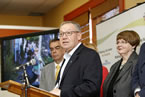 Premier Darrell Dexter speaks at the strategy announcement during a visit to the North Woodside Community Centre in Dartmouth.