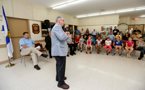 The Premier speaks to guests, including the boys and girls club of Lower Sackville, about the new Sackville Lakes Provincial Park.