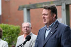 Mayor Mike Savage speaks about the development.