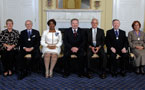 FROM LEFT: Cynthia Baker, Mel Boutilier, Lt.-Gov. Mayann Francis,  Premier Darrell Dexter, John Duckworth, Philip Riteman and Viola Marie Robinson in an official Order of Nova Scotia photograph.