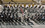 An overhead view as the honor guard prepares for Lt.-Gov. Mayann Francis's arrival at Province House for the speech from the throne.