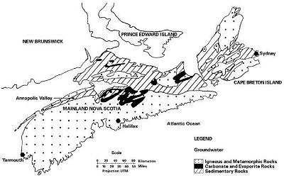 Groundwater regions of Nova Scotia