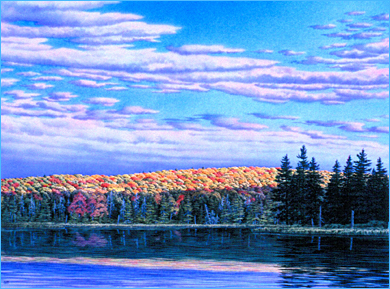 Gully Lake painting by Alice Reed