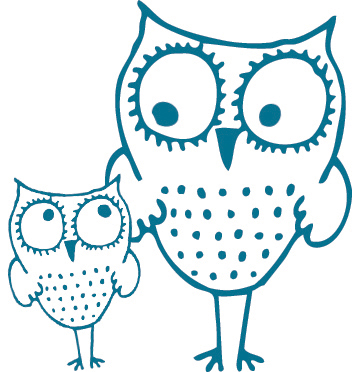 Owl and baby owl