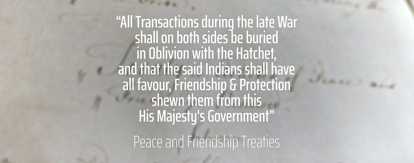 Peace and Friendship Treaty Text