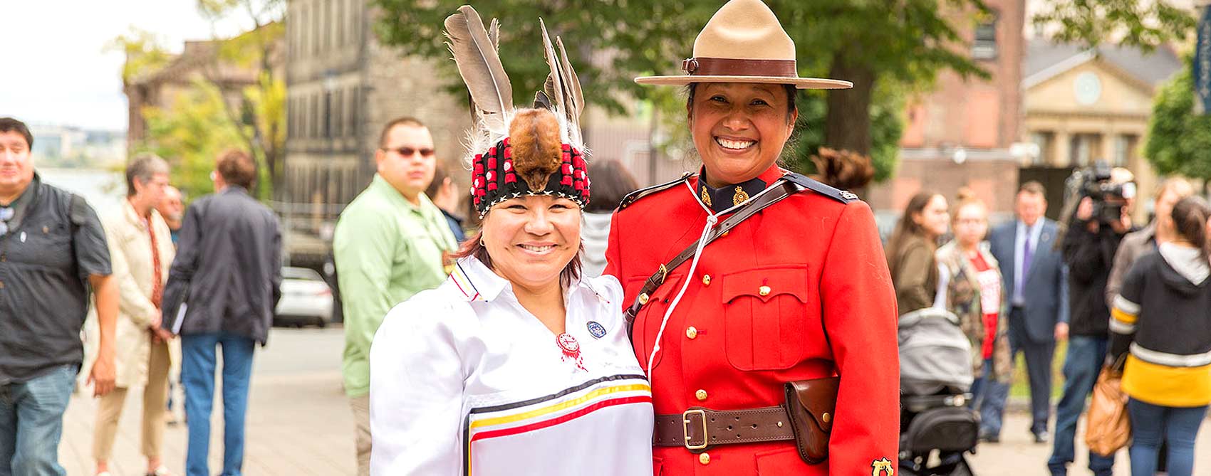 Treaty Day with RCMP Officer
